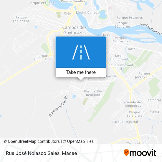 Rua José Nolasco Sales map