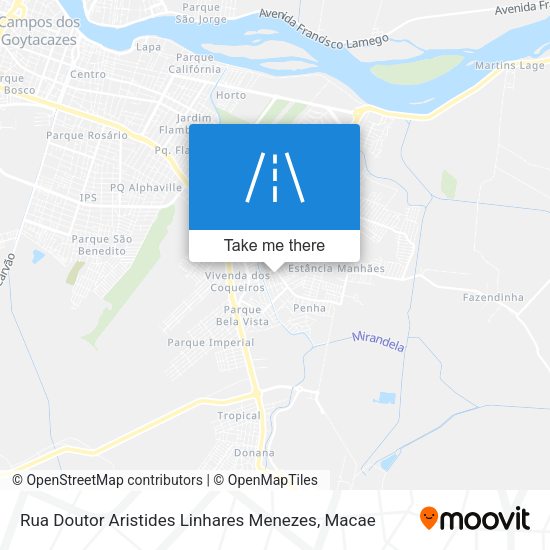 Rua Doutor Aristides Linhares Menezes map