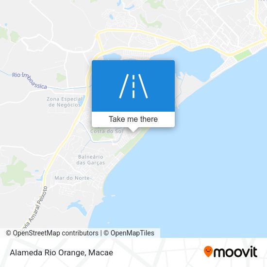 Alameda Rio Orange map
