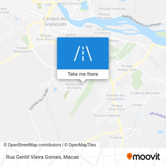 Rua Gentil Vieira Gomes map