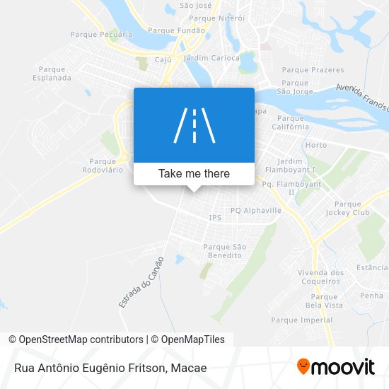 Rua Antônio Eugênio Fritson map