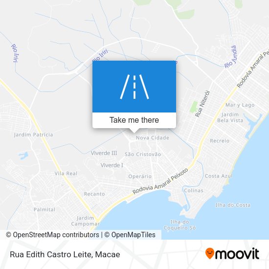 Rua Edith Castro Leite map