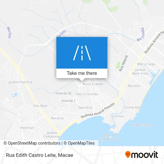 Rua Edith Castro Leite map