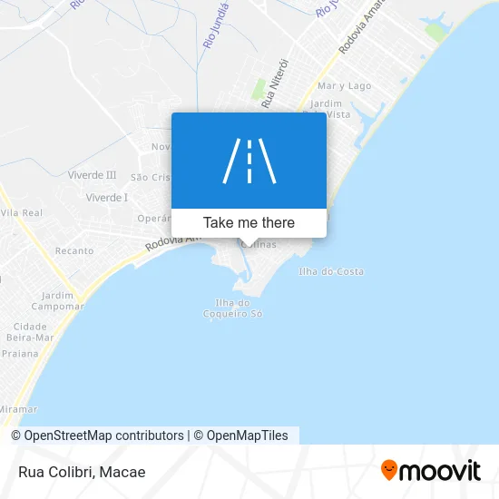Rua Colibri map