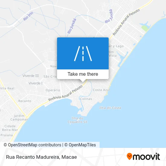 Rua Recanto Madureira map