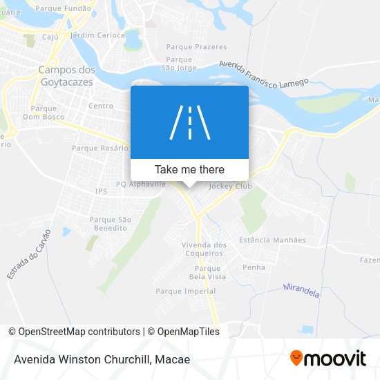 Avenida Winston Churchill map