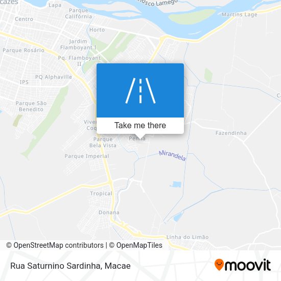 Rua Saturnino Sardinha map