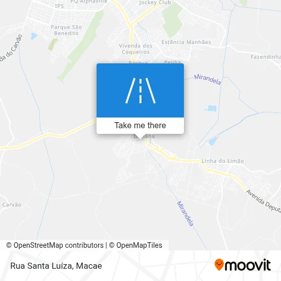 Rua Santa Luíza map