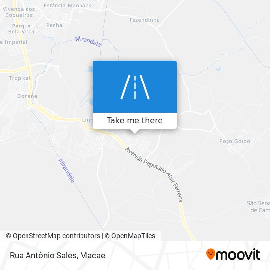 Rua Antônio Sales map