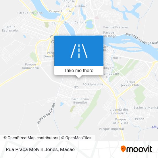 Rua Praça Melvin Jones map