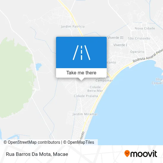 Rua Barros Da Mota map
