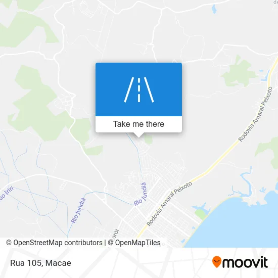 Rua 105 map