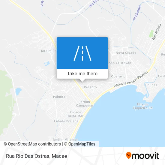 Rua Rio Das Ostras map