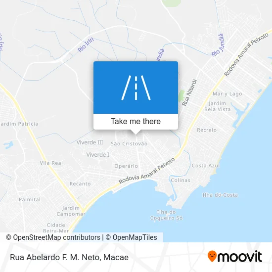 Rua Abelardo F. M. Neto map