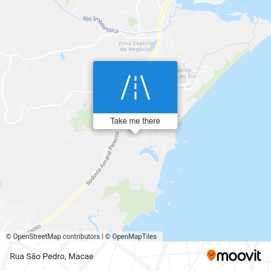 Rua São Pedro map