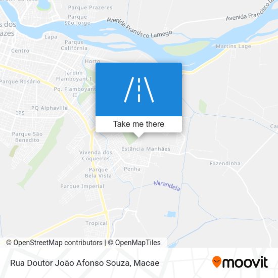 Rua Doutor João Afonso Souza map