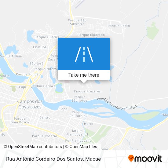 Rua Antônio Cordeiro Dos Santos map