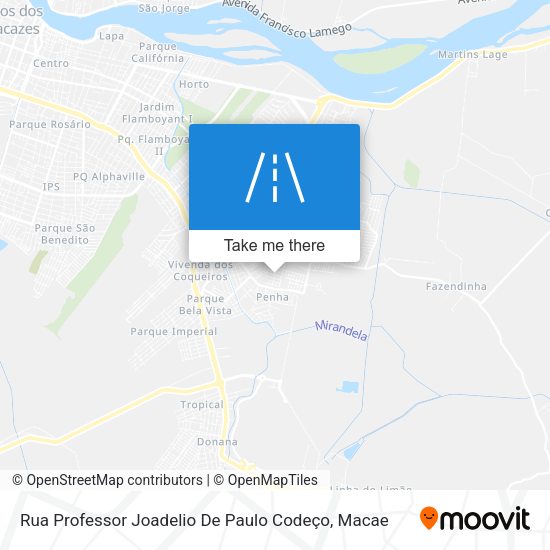 Rua Professor Joadelio De Paulo Codeço map