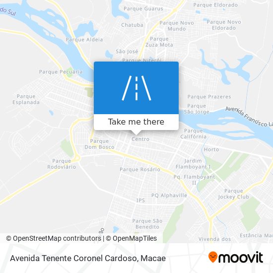 Avenida Tenente Coronel Cardoso map