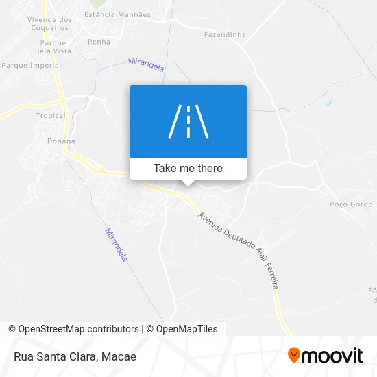 Rua Santa Clara map