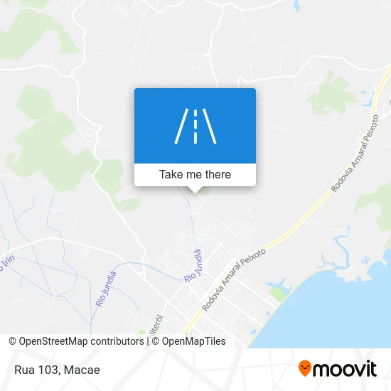 Rua 103 map