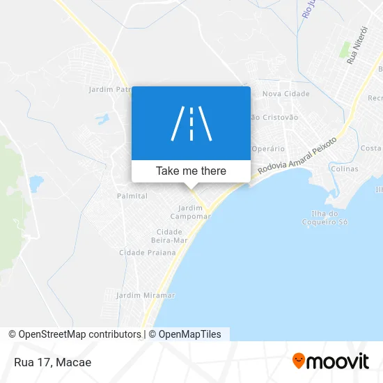 Rua 17 map