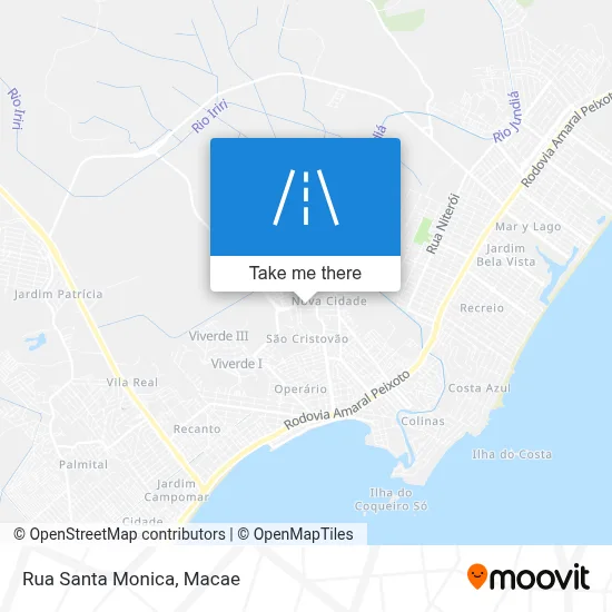 Rua Santa Monica map