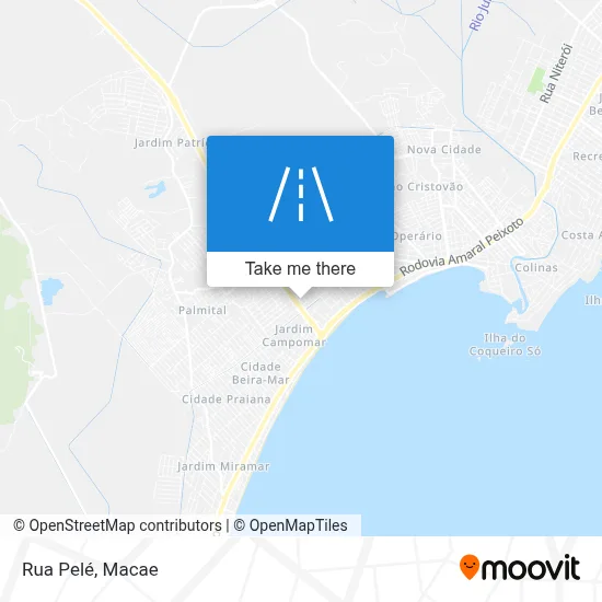 Rua Pelé map