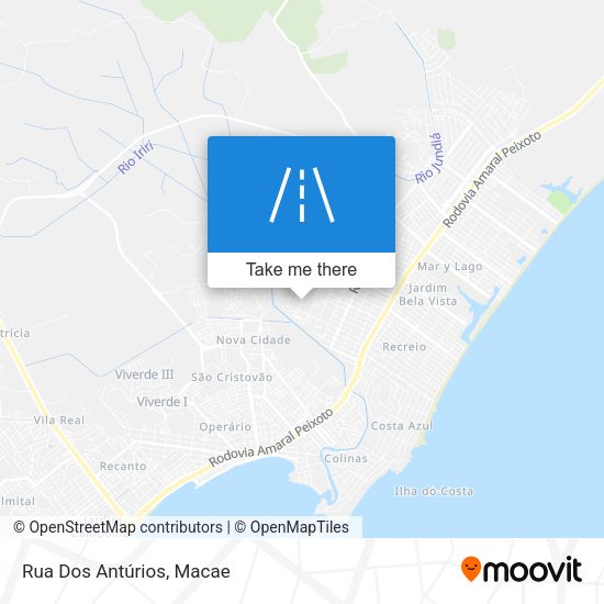 Rua Dos Antúrios map