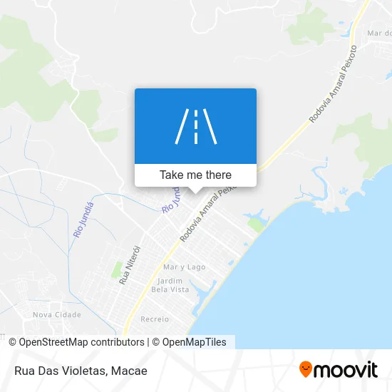 Rua Das Violetas map