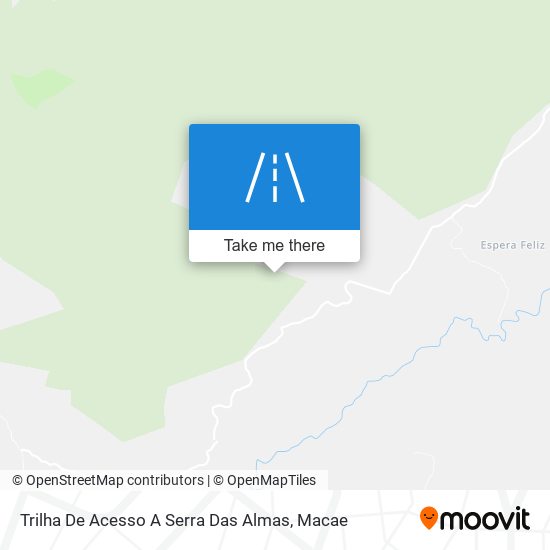 Trilha De Acesso A Serra Das Almas map