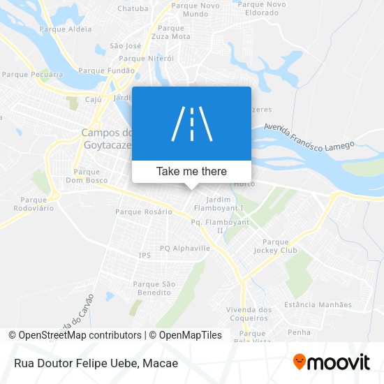 Rua Doutor Felipe Uebe map