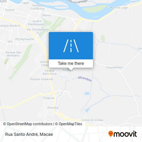 Rua Santo André map