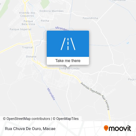 Rua Chuva De Ouro map