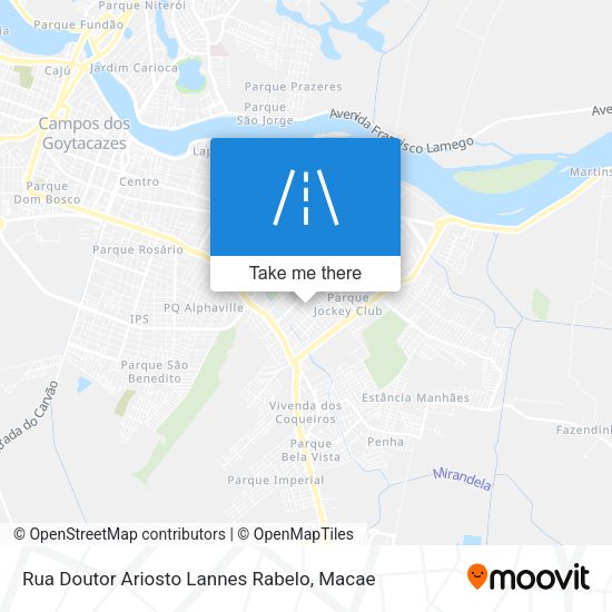 Rua Doutor Ariosto Lannes Rabelo map