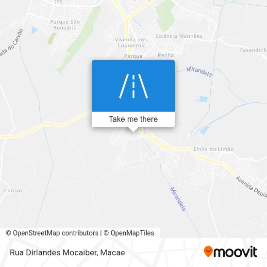 Rua Dirlandes Mocaiber map