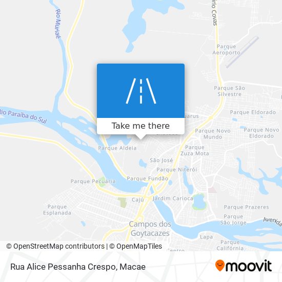 Mapa Rua Alice Pessanha Crespo