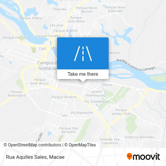 Rua Aquiles Sales map