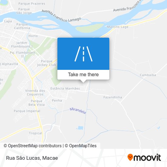 Rua São Lucas map