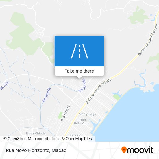 Rua Novo Horizonte map