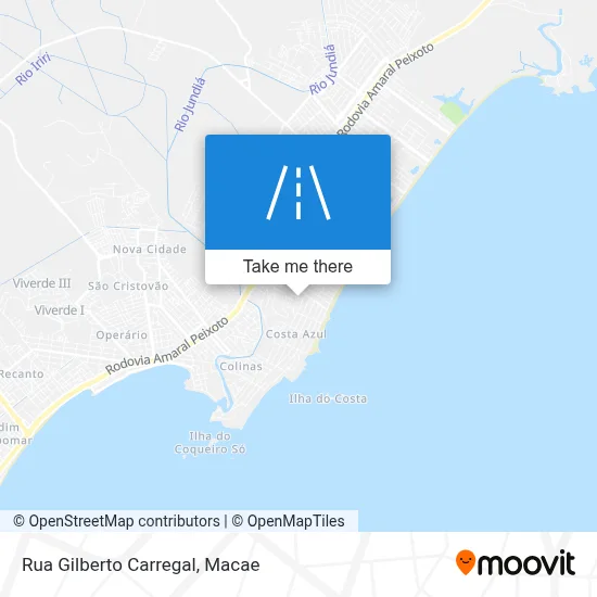 Rua Gilberto Carregal map