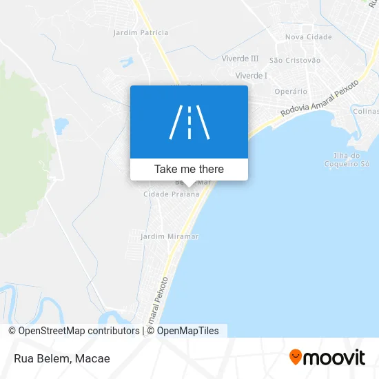Rua Belem map