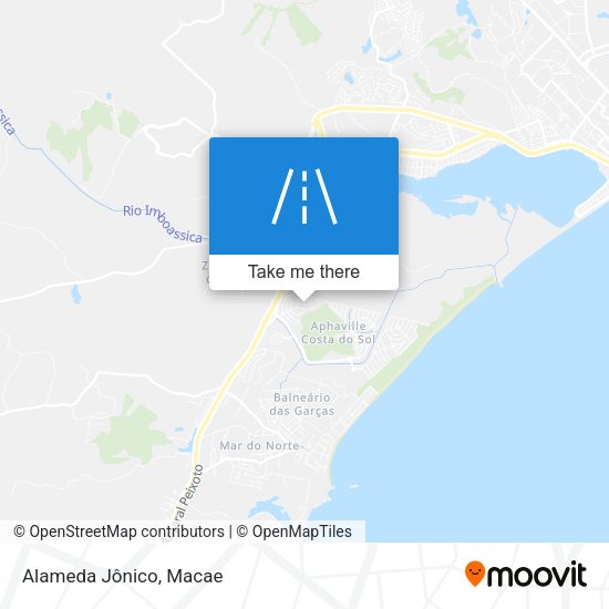 Alameda Jônico map