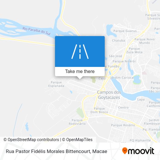 Rua Pastor Fidélis Morales Bittencourt map