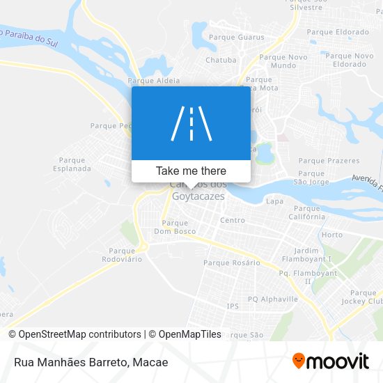 Rua Manhães Barreto map