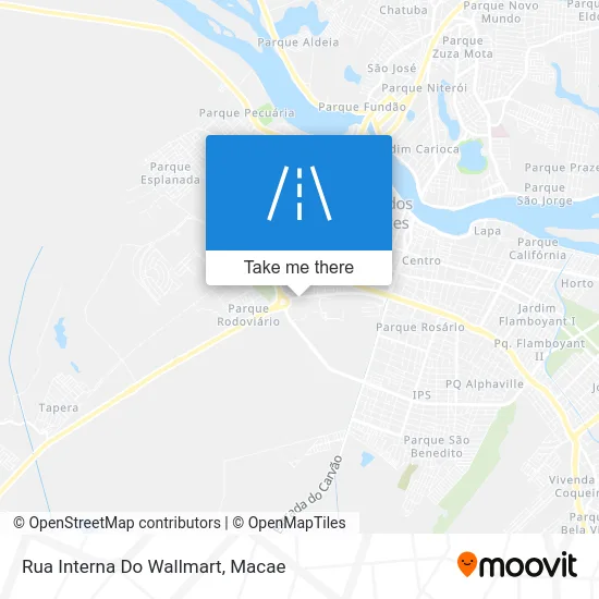 Rua Interna Do Wallmart map