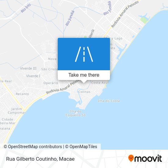 Rua Gilberto Coutinho map
