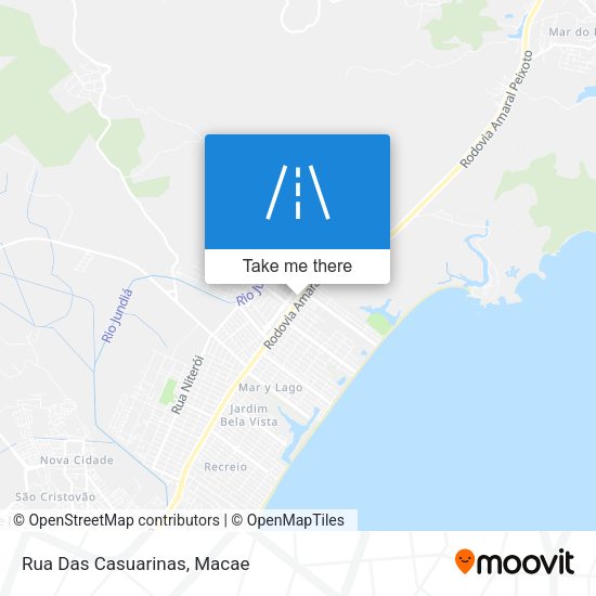 Rua Das Casuarinas map