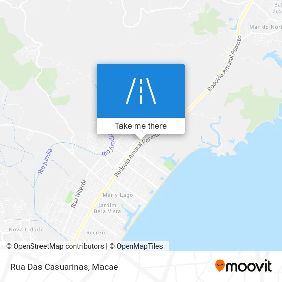 Rua Das Casuarinas map