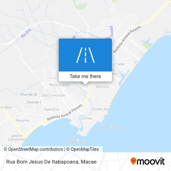 Rua Bom Jesus De Itabapoana map